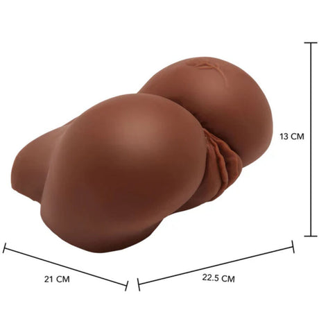 Act - Bal Ass Realistischer Masturbator mit Braunem Vibrator