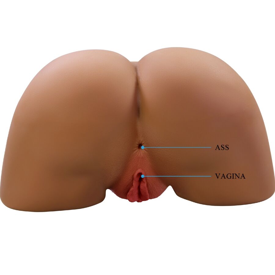 Crazy Bull - Geriann Realistischer Weiblicher Po-Vibrator und Sauger mit Ton 5,5 kg
