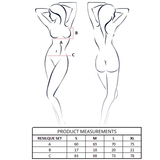 Passion - Resilque Bh + String Set Tomatenrot S/M