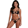 Passion - Anuvera Bh + String Set Schwarz L/XL