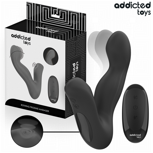 Addicted Toys – Oszillierender Prostatamassagegerät mit Pulsationsmodus-Fernbedienung
