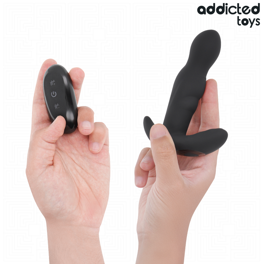 Addicted Toys - Rotierender Vibrierender Analstecker mit Fernbedienung