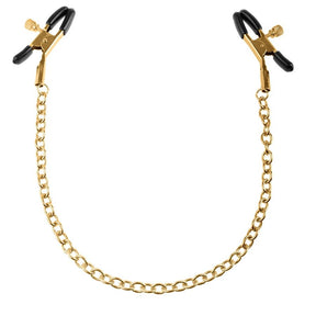 Nippelklemmen mit Kette Gold – Ansicht 3