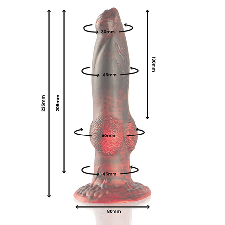 Epic - Prometheus Dildo Titan in Flames Wiederaufladbare Fernbedienung