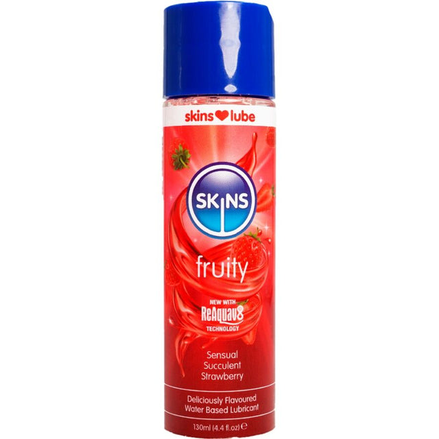 Skins – Fruchtiges, Wasserbasiertes Gleitmittel Erdbeere 130 ml