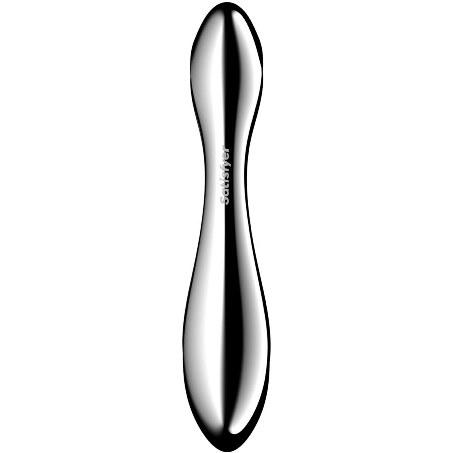Satisfyer - Pure Gravity 2 Doppelendeller Dildo aus Edelstahl