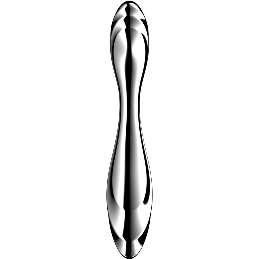 Satisfyer - Pure Gravity 2 Doppelendeller Dildo aus Edelstahl
