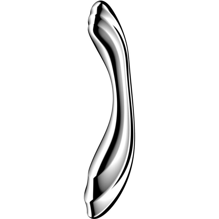 Satisfyer - Pure Gravity 2 Doppelendeller Dildo aus Edelstahl