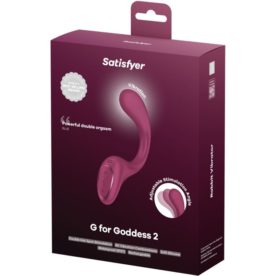 Satisfyer - g for Goddess 2 Rabbit Vibrator Flasche Bordeaux