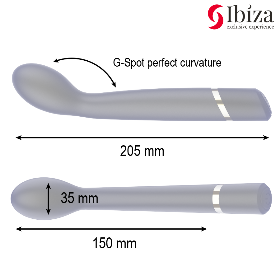 Ibiza - g-Punkt-Vibrator, 10 Vibrationsmodi, Wiederaufladbar