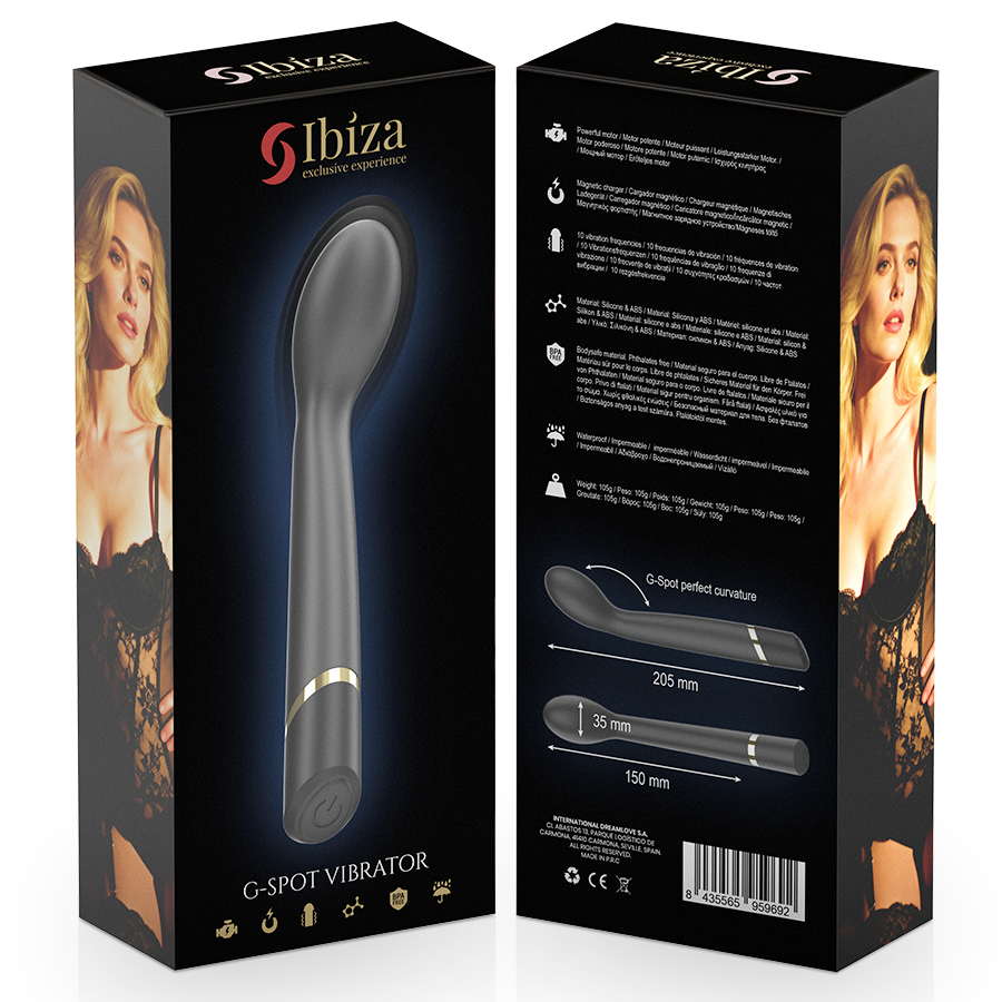 Ibiza - g-Punkt-Vibrator, 10 Vibrationsmodi, Wiederaufladbar