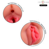 Intense Deep Touch – Riley Doppelmusturbator für Mund und Vagina