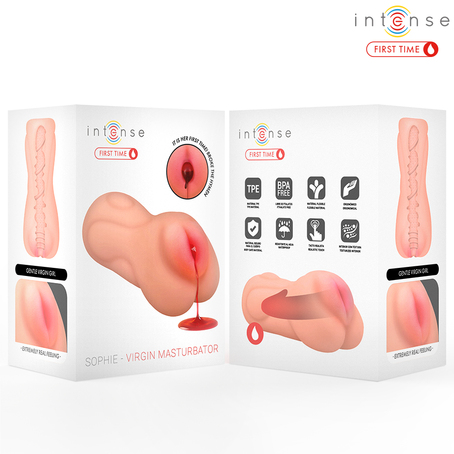 Intense First Time - Sophie Jungfrau Masturbator mit Blutung