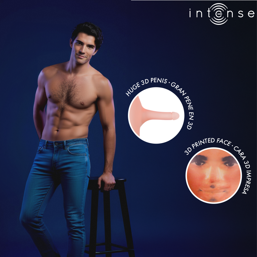 Intense Dolls - Aufblasbare Puppe Anthony mit 3d-Penis