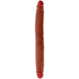 Get Real - Doppelendes Silikon-Dildo Karamell 35 cm