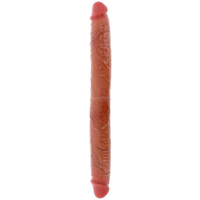 Get Real - Doppelendes Silikon-Dildo Karamell 46 cm