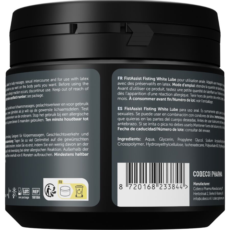 Cobeco - Fist Assist Weisses Gleitmittel Extra-Dick 500 ml