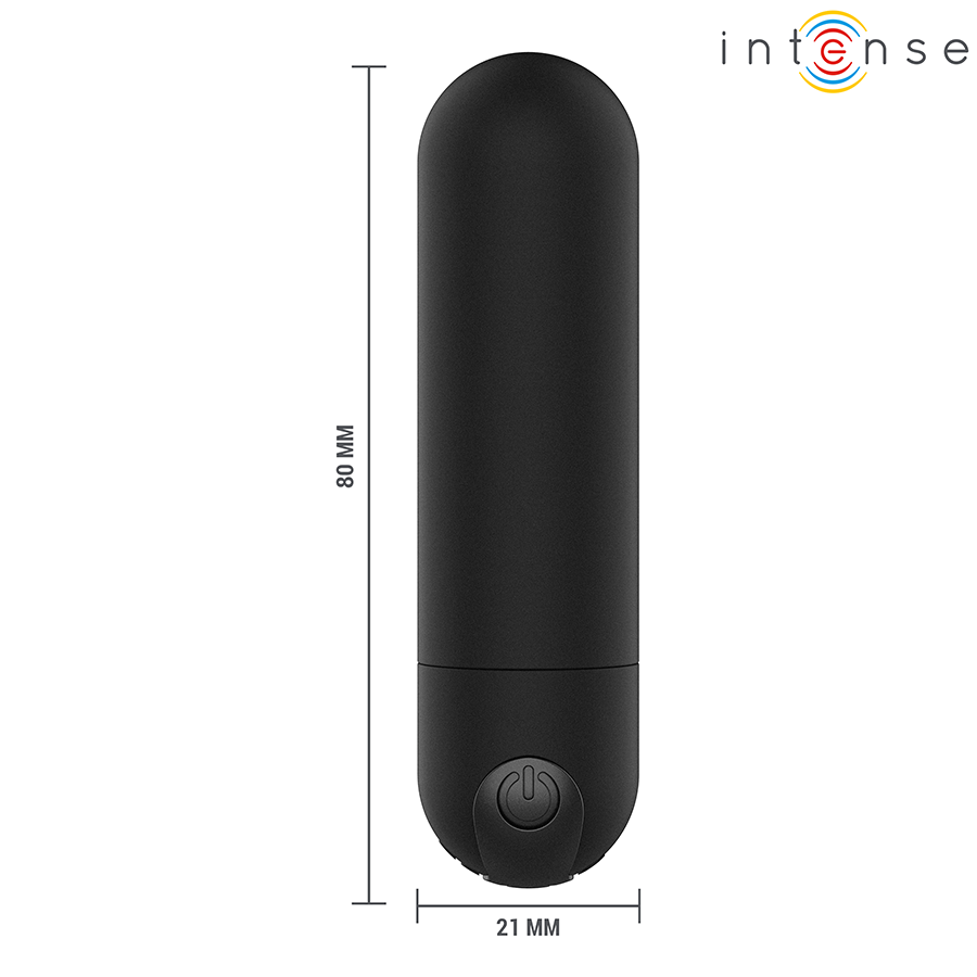 Intense - Karen Mini Wiederaufladbarer Vibrationskugel Schwarz
