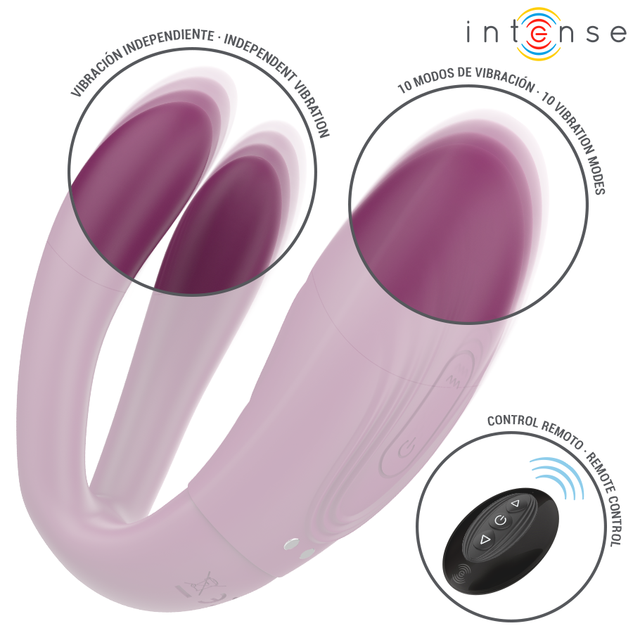 Intense - Sandra Klappe- und Vibrationsklemmstimulator mit Fernbedienung