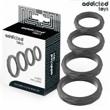 Addicted Toys - Set mit Strukturiertem Cockring in 4 Grössen