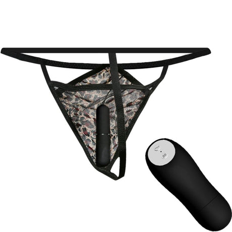 Liebeskugeln Stringtanga mit Vibrationskugel und Fernbedienung Schwarz.2