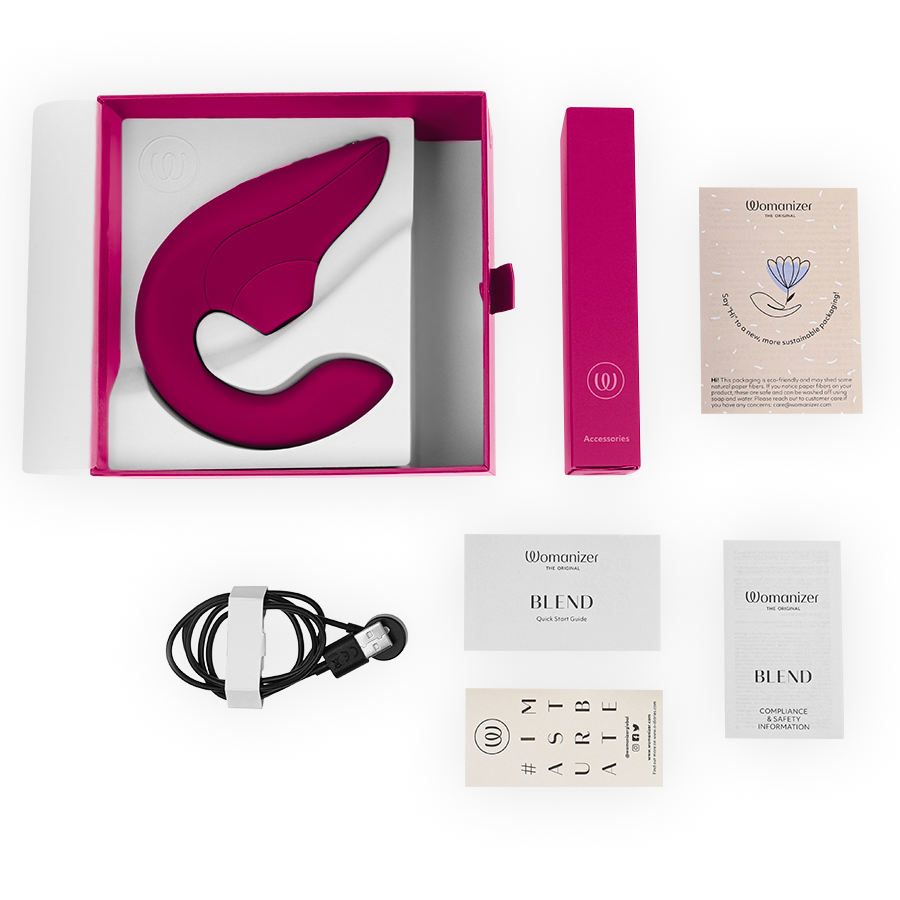 Womanizer - Blend Rabbit Vibrator Stimulator Vibrant Pink