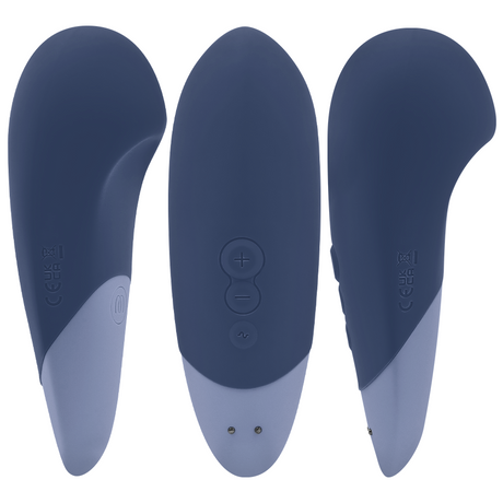 Womanizer - Vibe Lay-On Silent Vibrator Dunkelblau