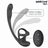 Addicted Toys – Analplug mit Vibration, 360°-Wellung und Hodenstimulator