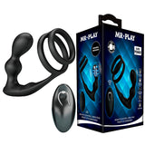 Mr Play - Vibrierender Analplug mit Penisring und Fernbedienung