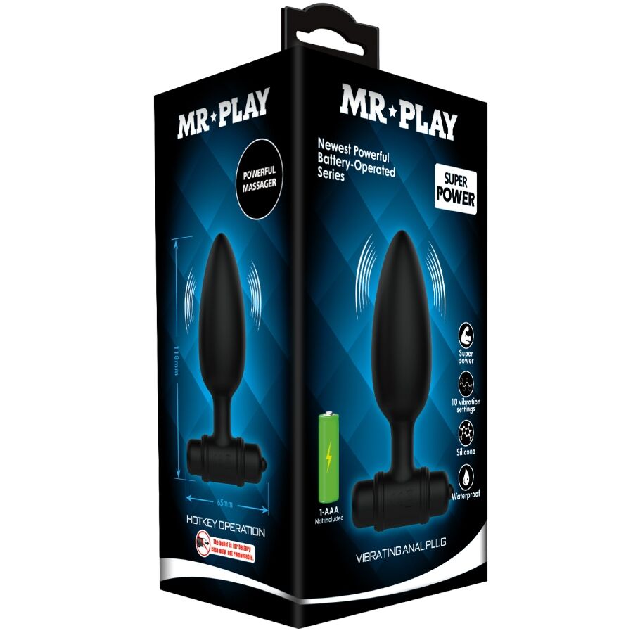 Mr Play - Super Power Anal Plug mit Vibration