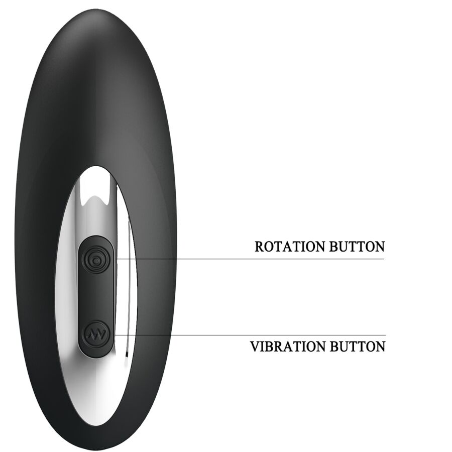 Mr Play - Prostata-Massagegerät mit Rotation und Vibration