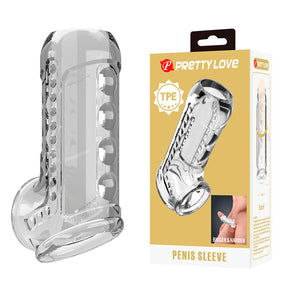 Pretty Love - Transparente, Strukturierte Penishülle