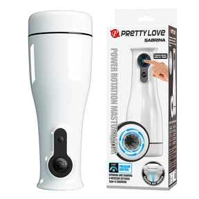 Pretty Love - Sabrina Rotiert und Rockt Einen Männlichen Masturbator