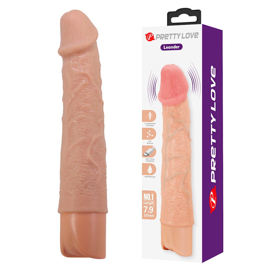 Pretty Love - Leander Flexibler Realistischer Vibrator