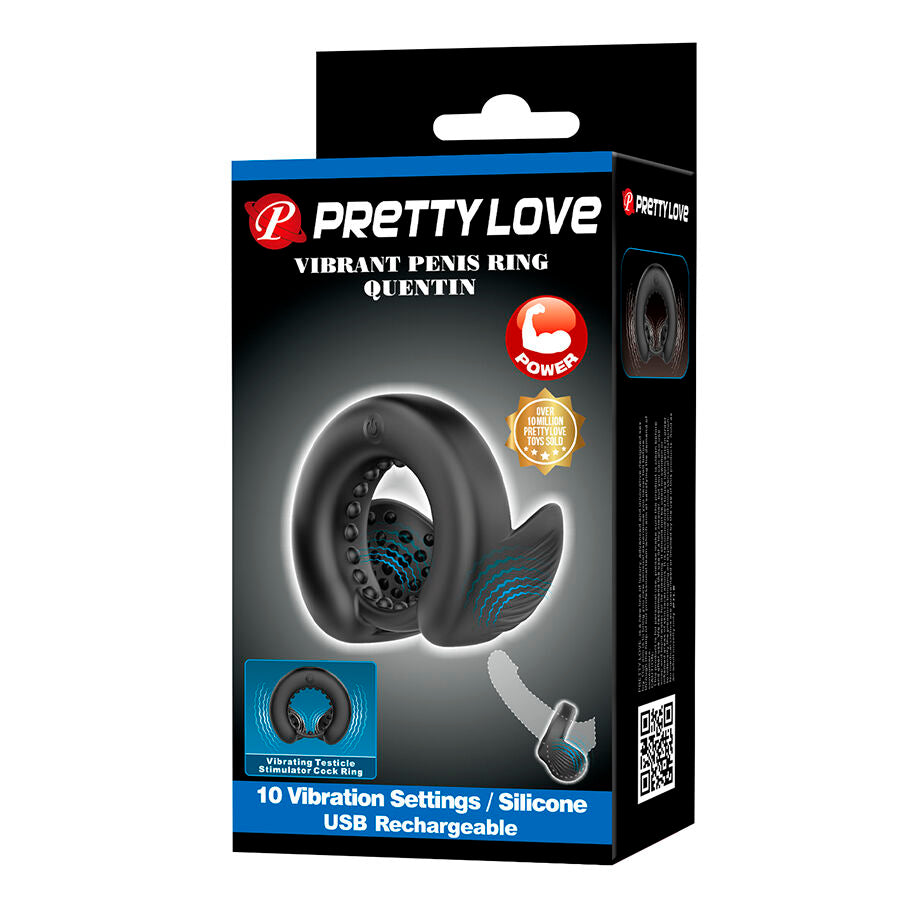 Pretty Love - Quentin Penisring mit Hodenstimulator