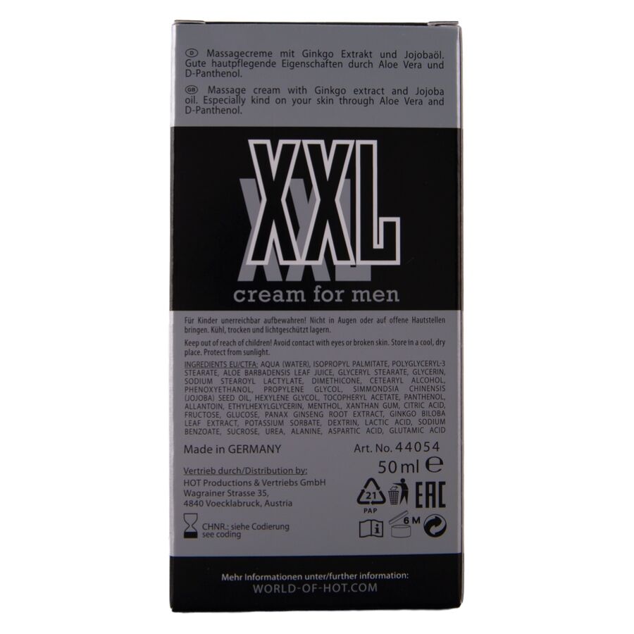Hot - XXL Creme für Männer 50 ml