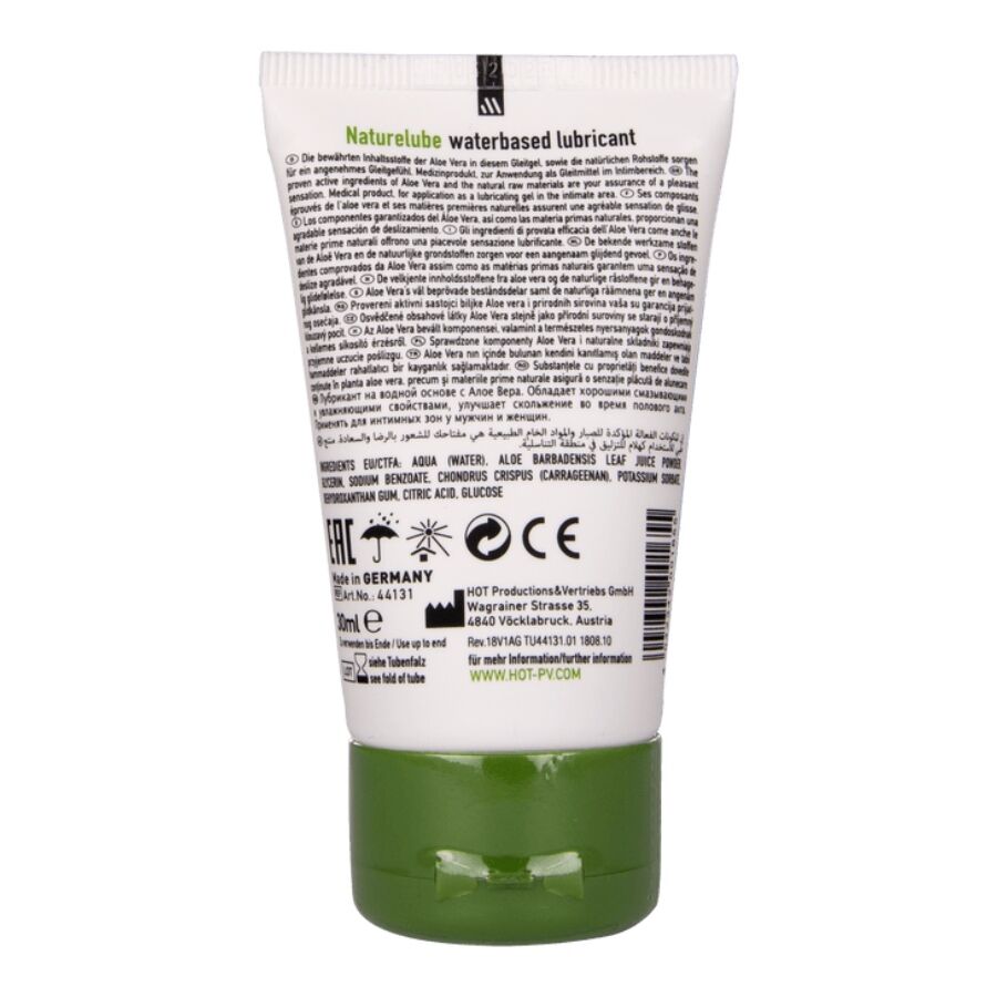 Hot - Nature Gleitgel auf Wasserbasis mit Aloe Vera 30 ml