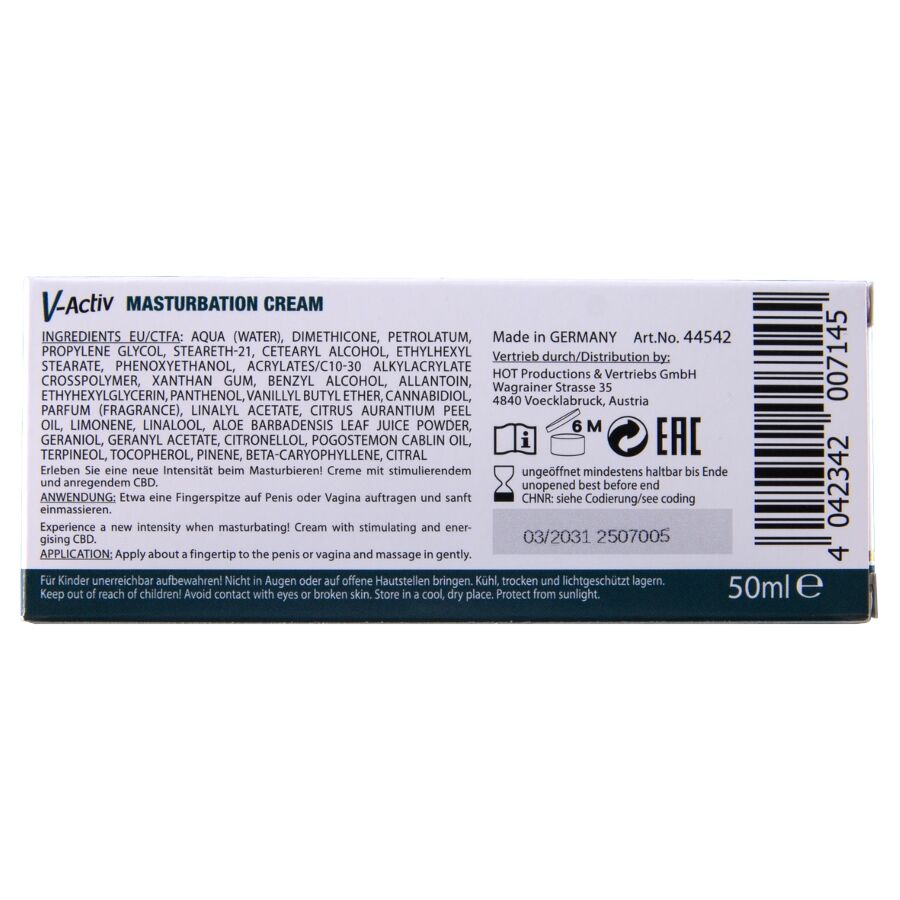Hot - Masturbationscreme mit Cbd Unisex 100 ml