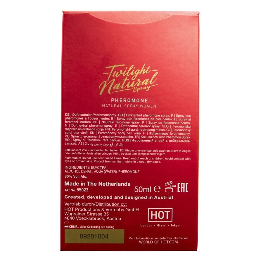 Hot - Twilight-Pheromon Natürlich für Frauen 50 ml