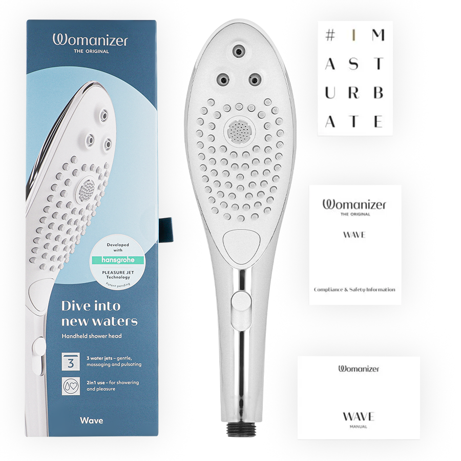 Womanizer - Wave Klitoralstimulierender Duschkopf Chrom