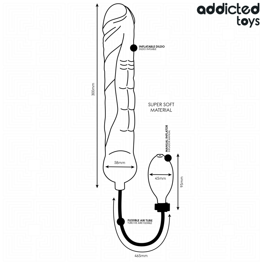 Addicted Toys - Aufblasbarer Dildo XL Modell 5