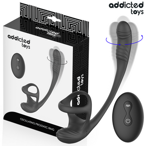 Addicted Toys – Analplug mit Vibration, 360°-Wellung und Hodenstimulator