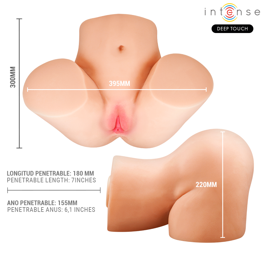 Intense Deep Touch - Julia Vaginalmasturbator mit Saug-, Wärme-, Vibrations- und Spracheffekten Sowie Fernbedienung, 9 kg