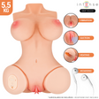 Intense Deep Touch - Vero Torso Vagina mit Saug-, Wärme-, Vibrations- und Stimmeffekten mit Fernbedienung 5,5 kg