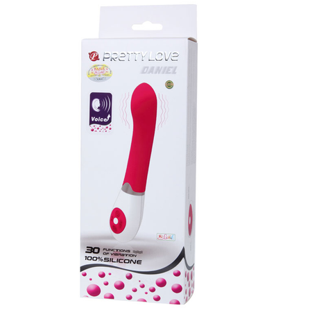 Vibrator Flirtation Daniel mit Stimmvibration 3,1 x 19,5 cm.1