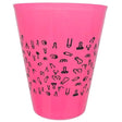 Diablo Picante - Fuchsia Cup 500 ml mit Schwarzen Penissen