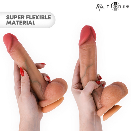 Realistischer Dildo Gary M aus Silikon mit Hoden 20 cm Ø 4,2 cm