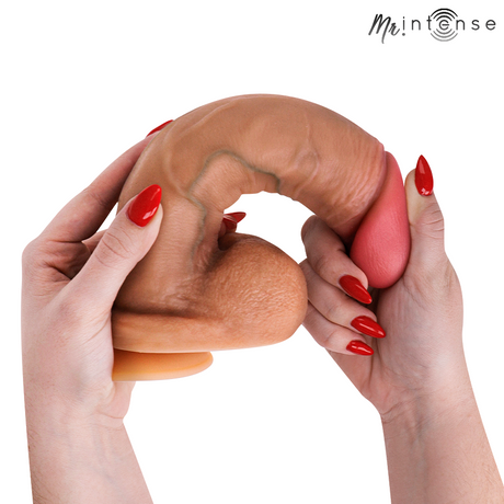 Realistischer Dildo Gary XL aus Silikon mit Hoden 25,5 cm Ø 5,1 cm