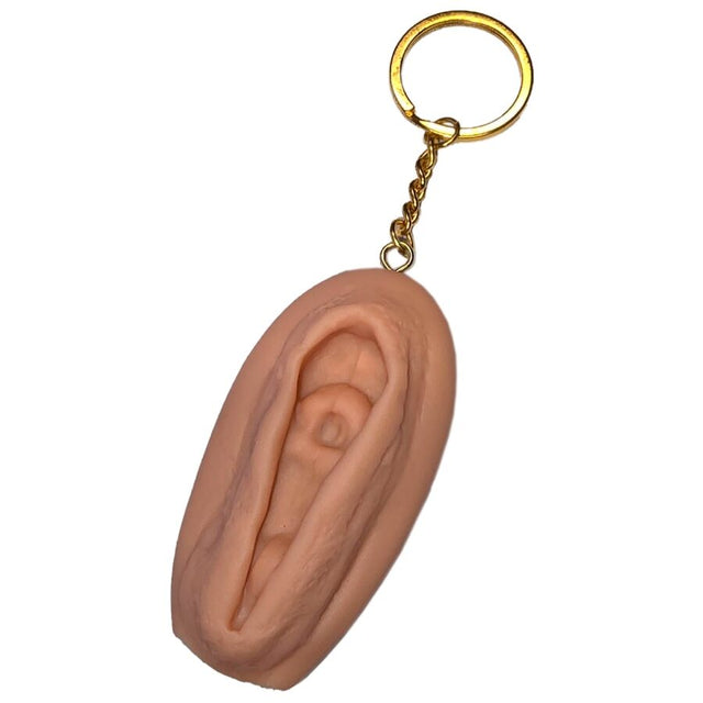 Diablo Picante – Vagina-Schlüsselanhänger, Hellton