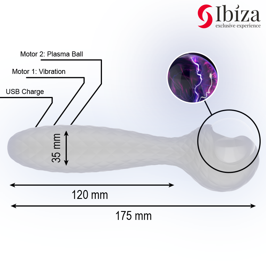 Ibiza - Plasma Sphere Vibrator und Stimulator